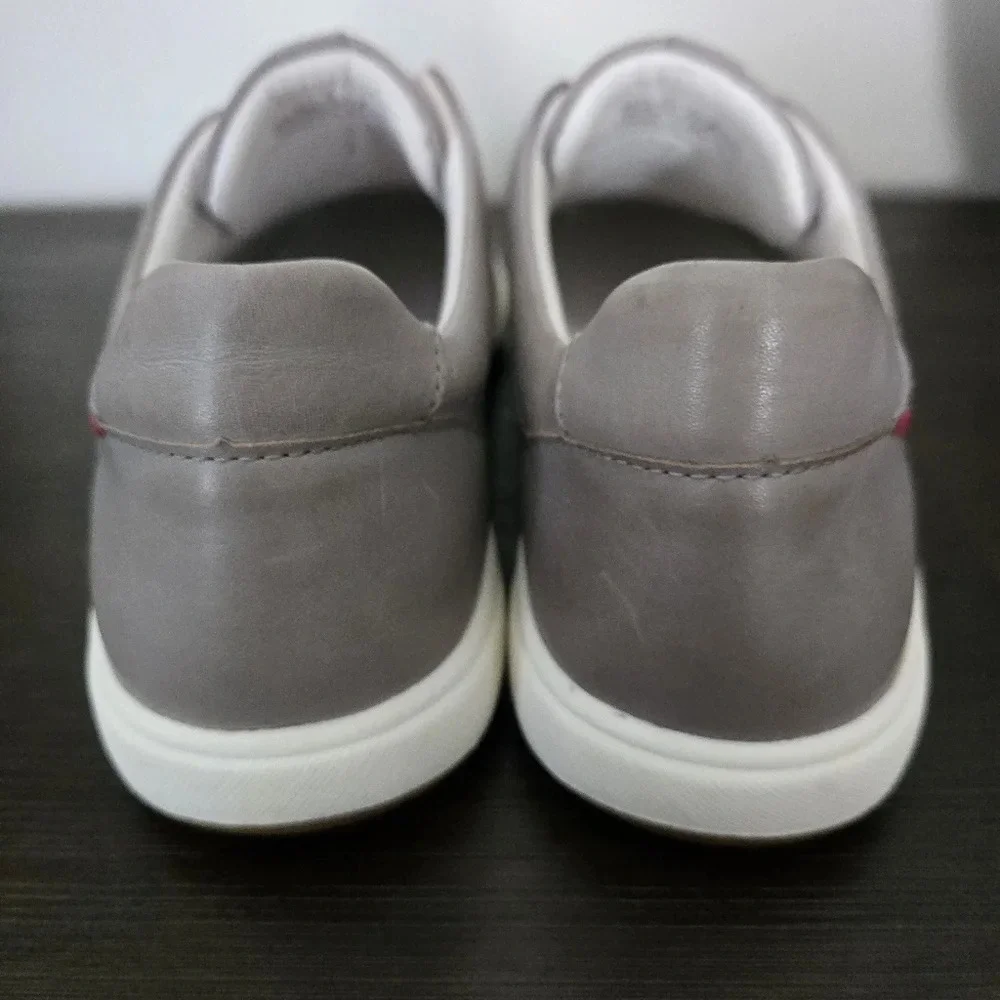 Josef Seibel Women Caren 14 Gray Leather Casual Slip On Sneakers US10 (40)
